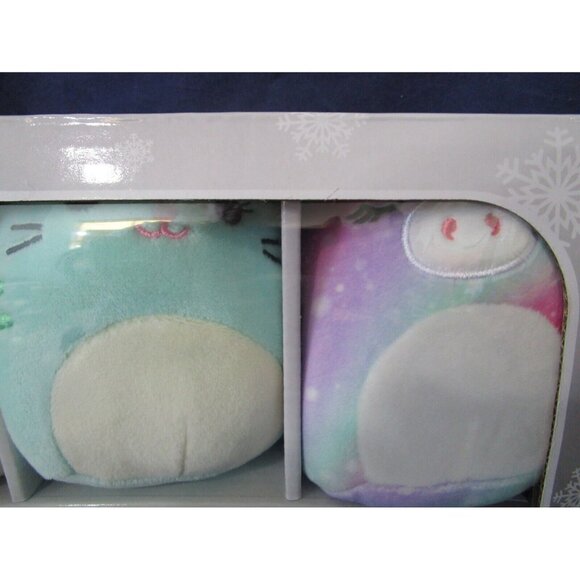 Original Squishmallows 2021 Holiday Bright Squad 6 Mini Plush Ornament Set New - Picture 9 of 12
